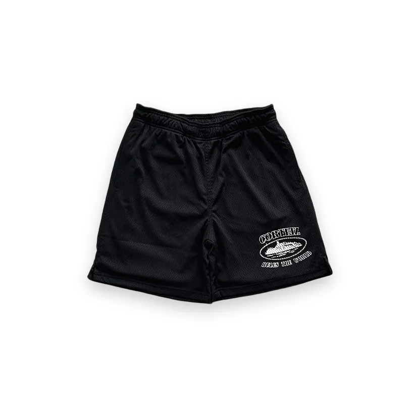 Short En Maille Corteiz RTW Noir 1