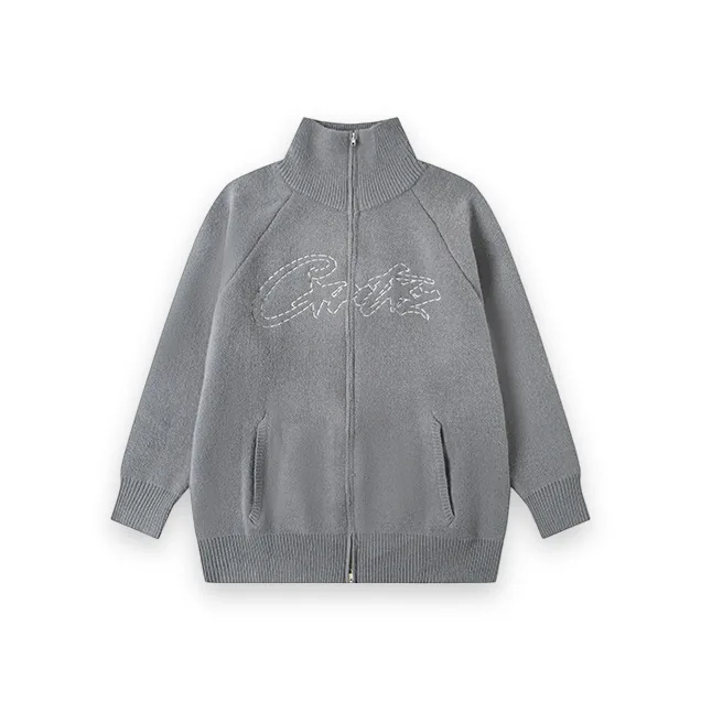Sweat Gris Con Cremalera Corteiz VVS 1