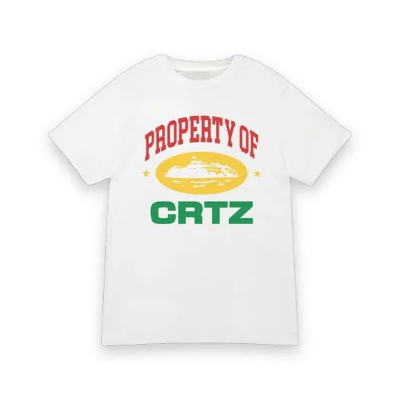 T Shirt Blanc Property of Crtz 1